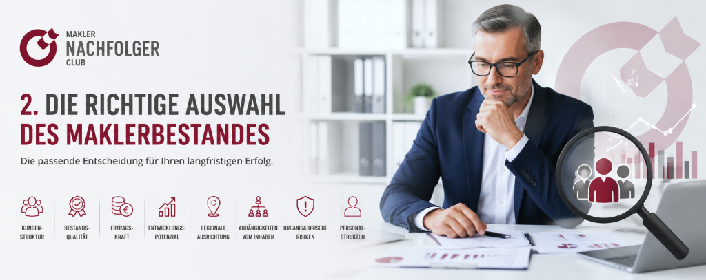 Nachhaltige Auswal von geeigneten Maklerbeständen
